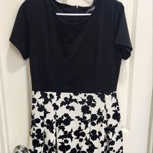 Black and floral dress